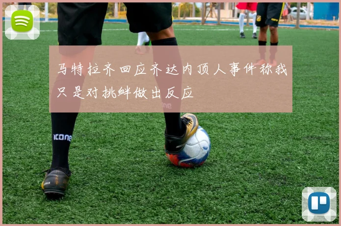 马特拉齐回应齐达内顶人事件称我只是对挑衅做出反应
